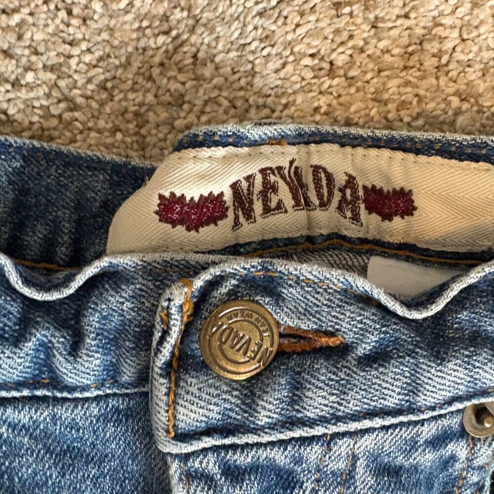 Retro Vintage Nevada high waisted mom jeans Bareback Size 8 Denim 90s Y2K - Picture 3 of 12